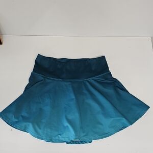 Constantly Varied Gear Teal Ombre Athletic Skort, Pockets, Sz Small, Like New